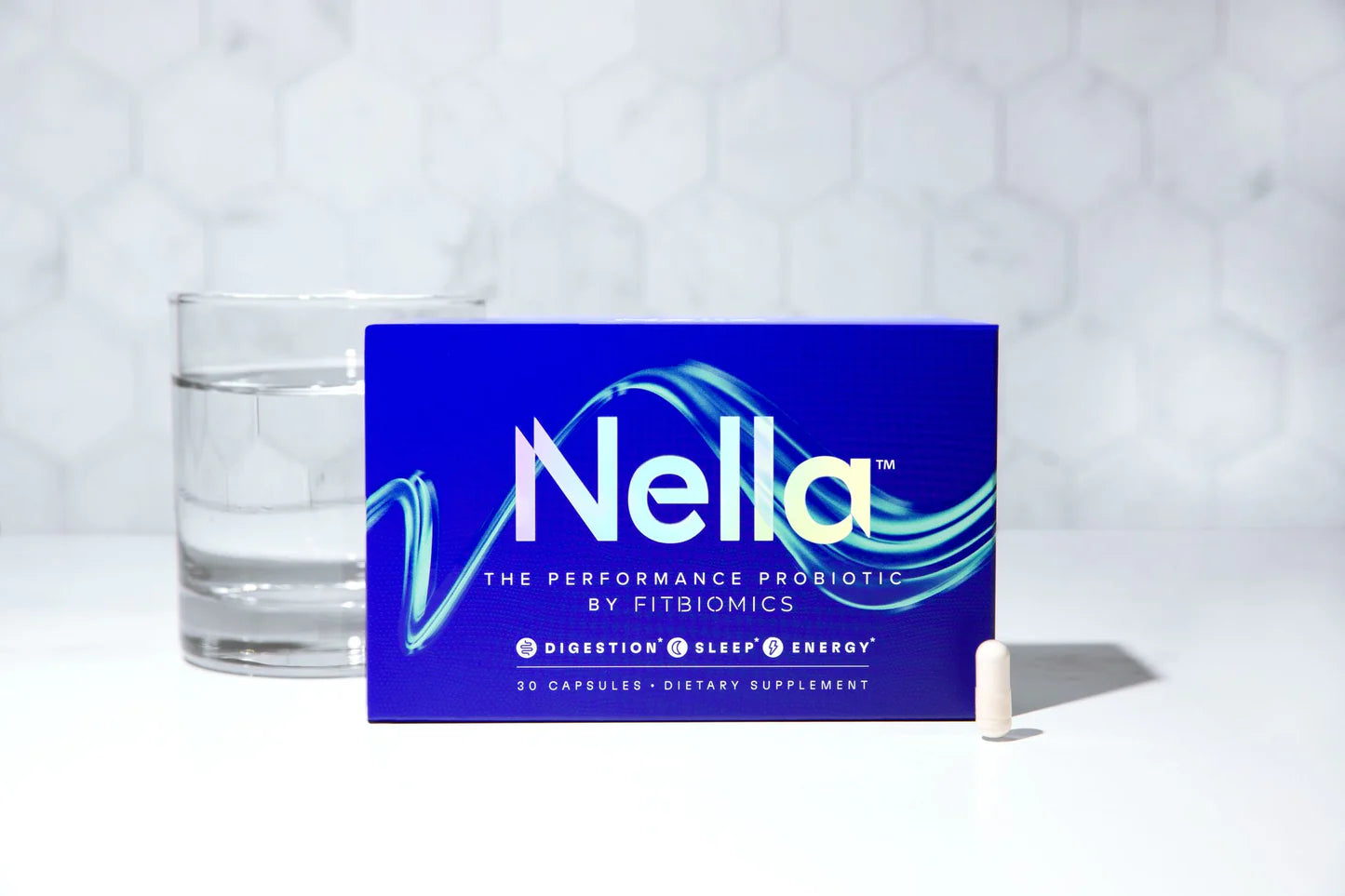 FITBIOMICS Nella The Performance Probiotic – 30 Capsules | Next-Gen Gut & Holistic Health Support